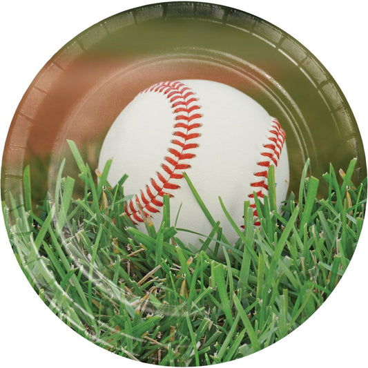 Sports Fanatic Baseball Dinner Plate - 8ct