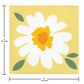 Sweet Daisy Paper Beverage Napkins - 16ct