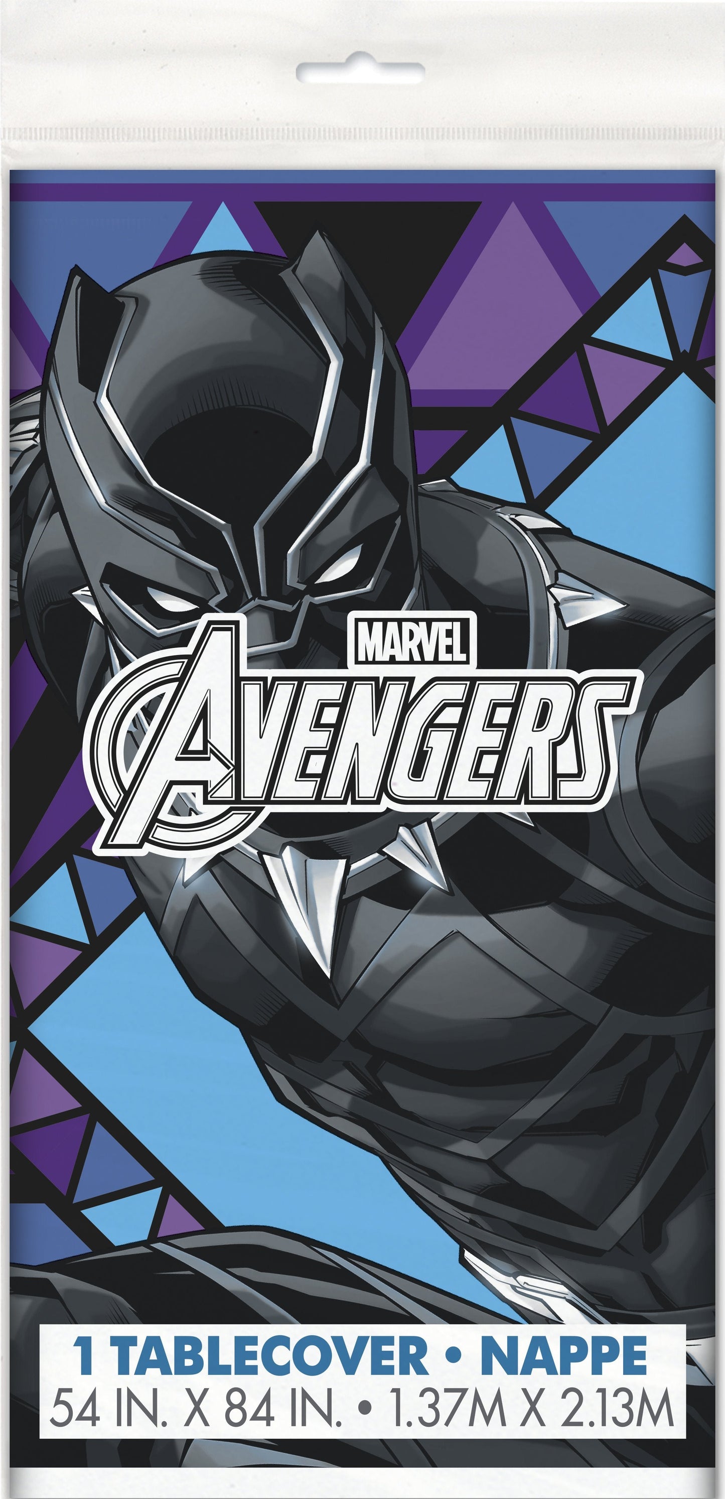 Black Panther Wakanda Forever Rectangular Plastic Table Cover  - 54" x 84"