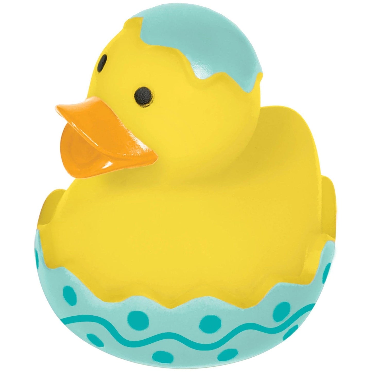 Teal Easter Rubber Duck - 2in x 2.25in