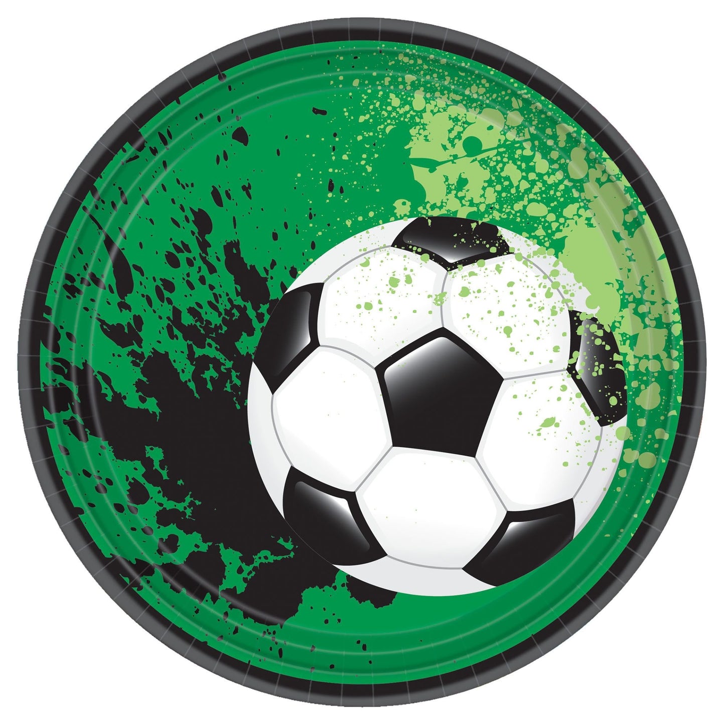 Goal Getter Soccer 7" Round Plates - 18ct