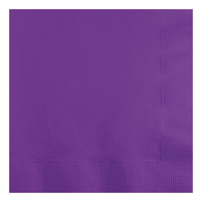 Creative Converting Amethyst Purple Beverage Napkins 50ct