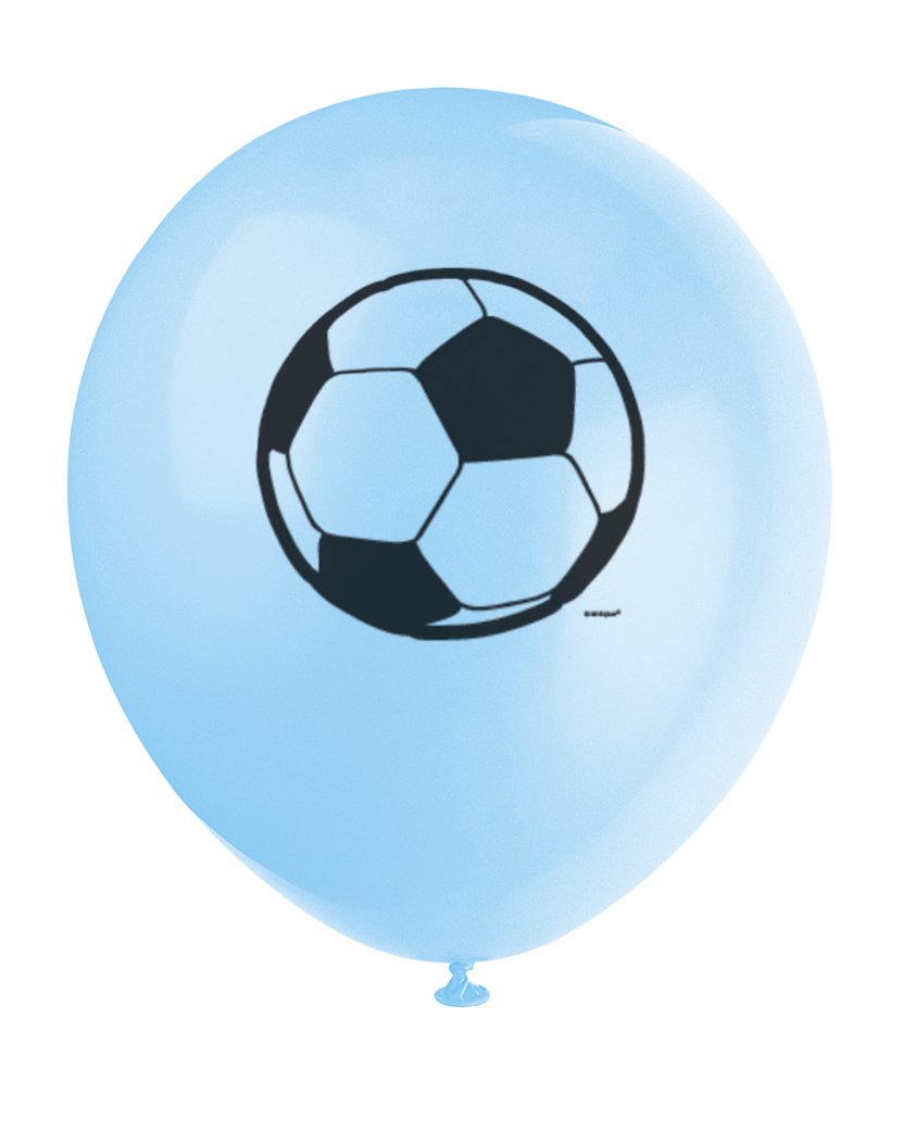 3D Soccer 12" Latex Balloons  - 8ct