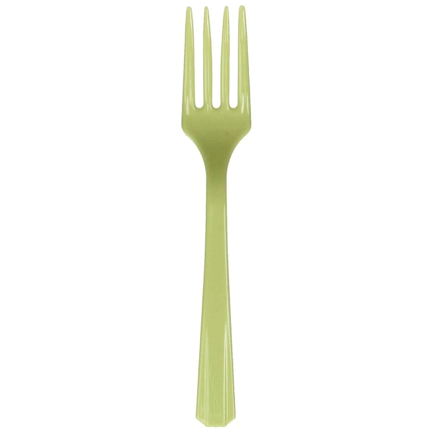 Leaf Green Plastic Forks - 20ct