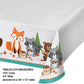 Wild One Woodland Plastic Tablecover All Over Print, 54" x 102" - 1ct