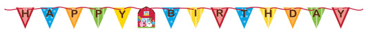 Farmhouse Fun Happy Birthday Banner