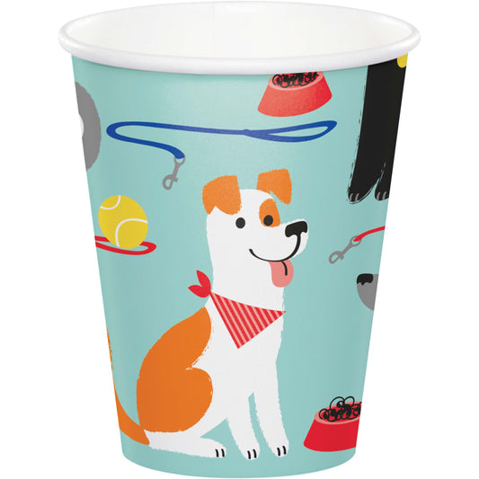 Dog Party 9oz Hot/Cold Paper Cups - 8ct