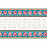 Boho Fiesta Rectangular Plastic Table Cover - 54" x 84"