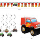 Monster Truck Party Supplies Bundle (Pack for 16)