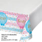 Gender Reveal Balloons Plastic Tablecover Border Print - 54" x 102"