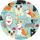 Dog Party 7" Luncheon Plates - 8ct