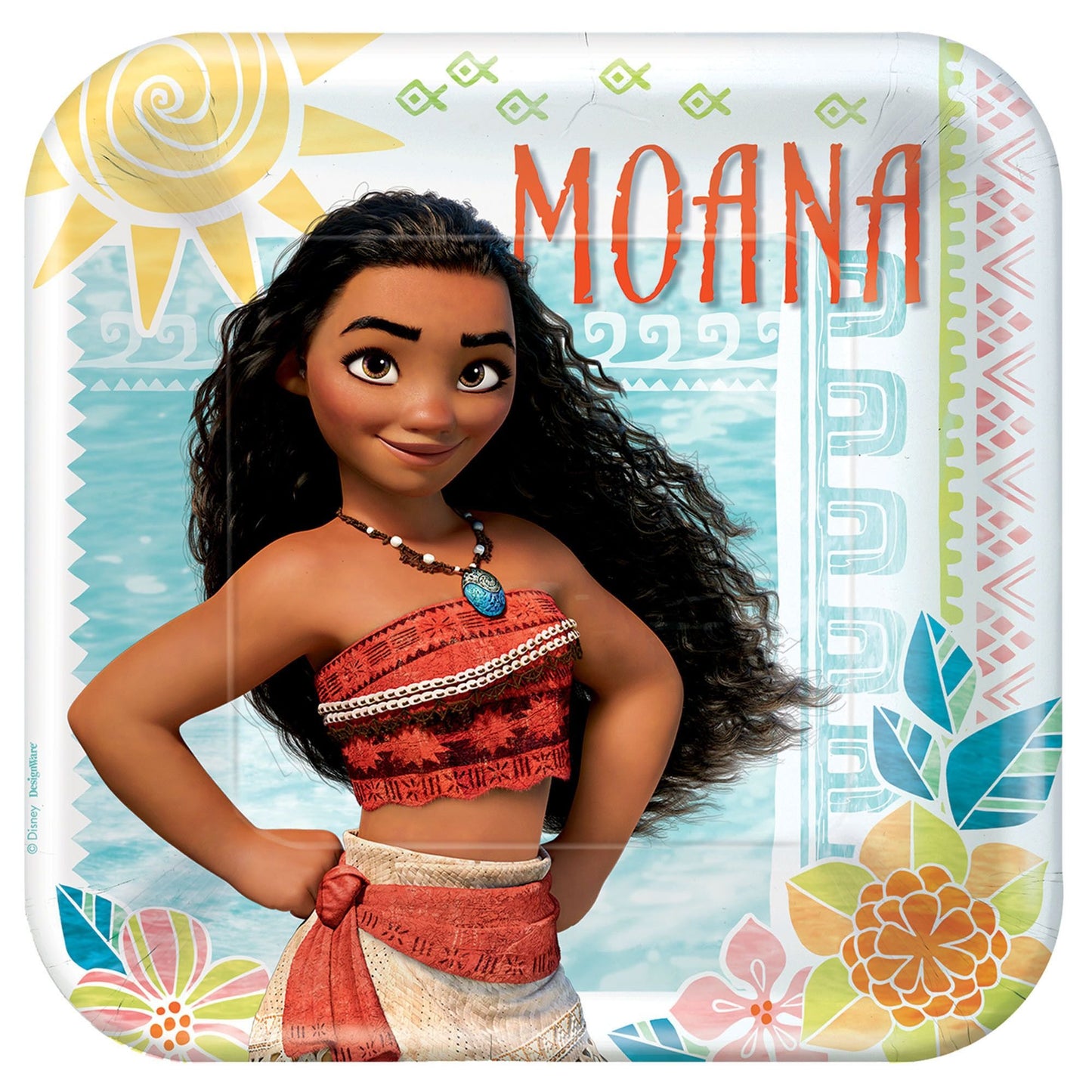 Moana 9" Square Luncheon Plates - 8ct