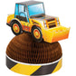 Big Dig Construction Centerpiece 3D Truck Honeycomb Shaped Dirt Pile - 1ct