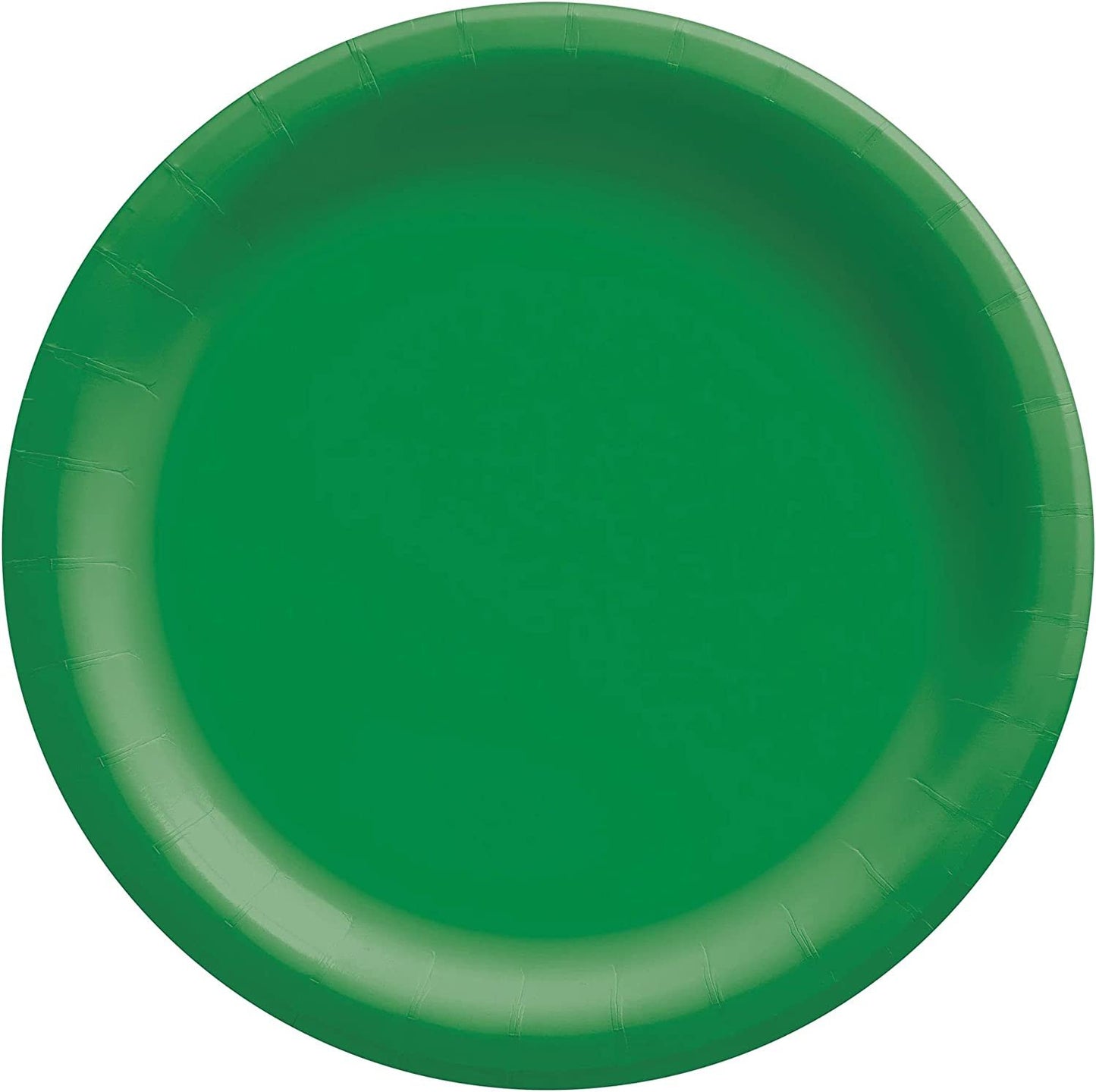 Festive Green 7" Paper Plates - 50ct