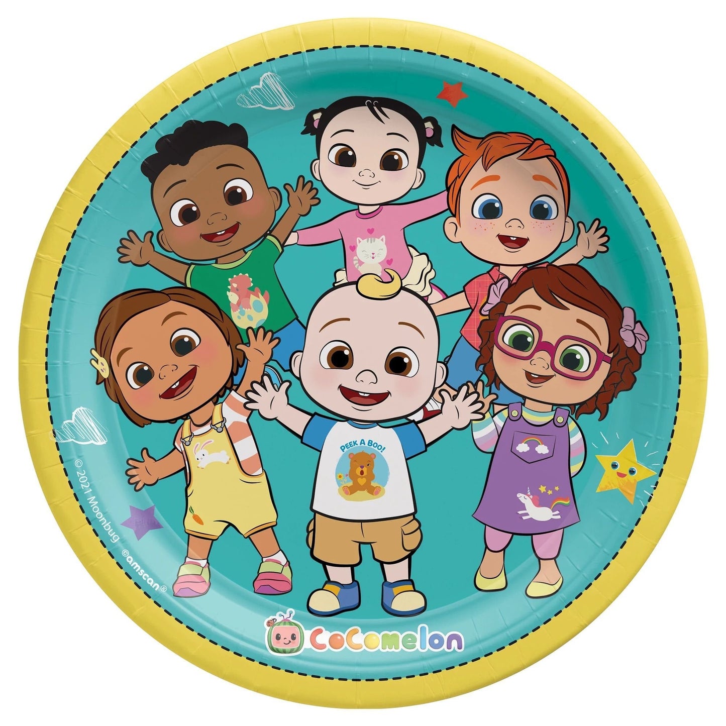 CoComelon 9" Round Paper Plates - 8ct