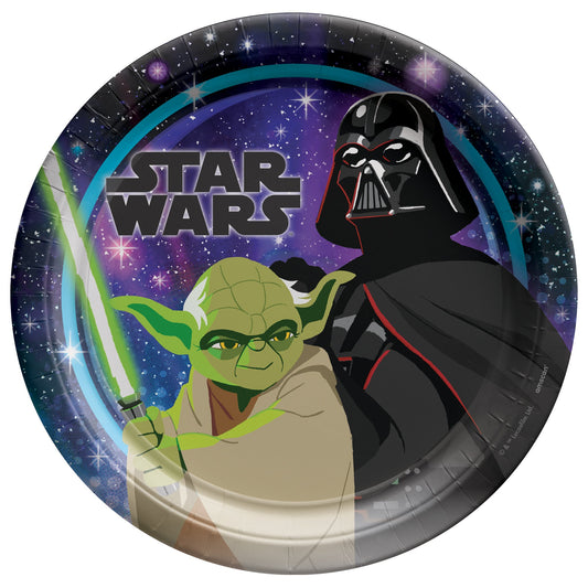 Star Wars Galaxy 9" Round Paper Plates - 8ct