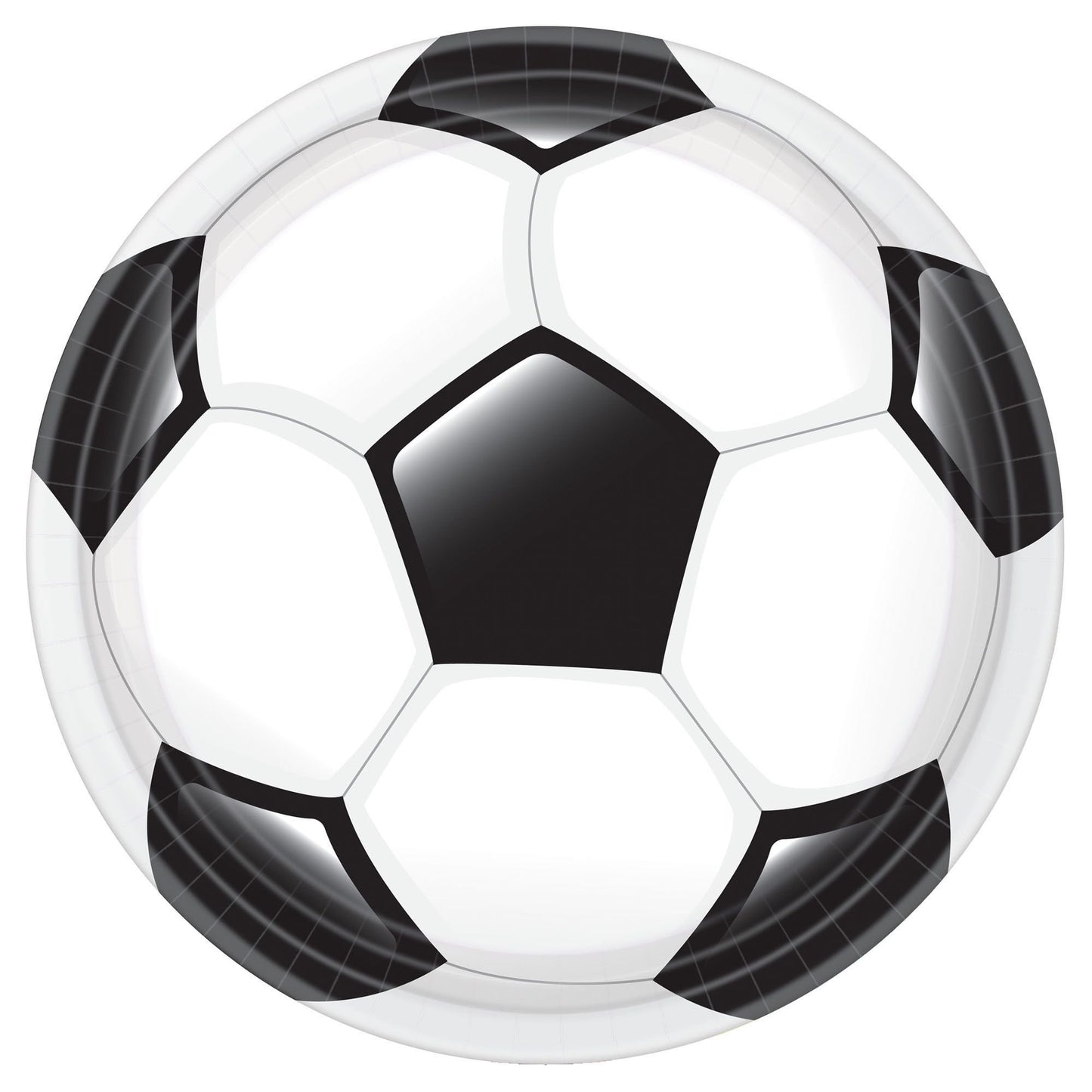 Goal Getter Soccer 10.5" Round Plates - 18ct