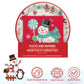 Peppermint Twist Snowman Holiday and Christmas Party Plates and Napkins Bundle for 30 Guests