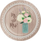 Rustic Wedding 7" Paper Plates - 8ct