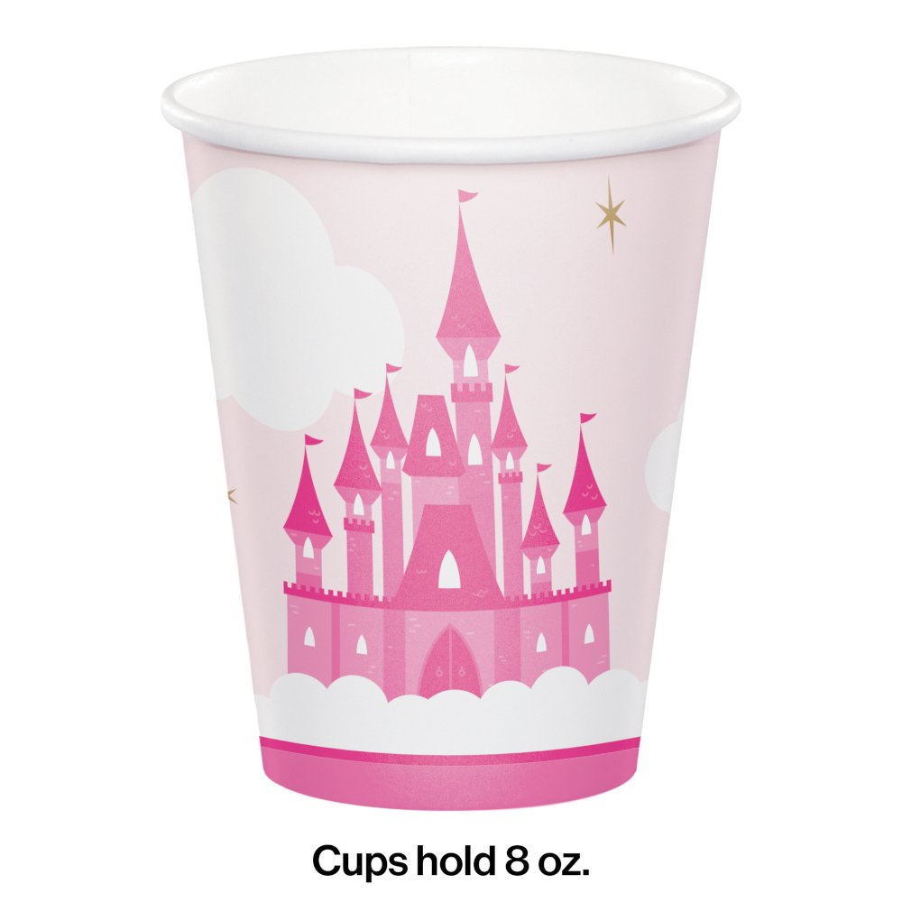 Little Princess Paper 9oz Cups - 8ct