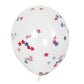 Clear Latex Balloons with Star-Shaped Confetti 16" - 5ct