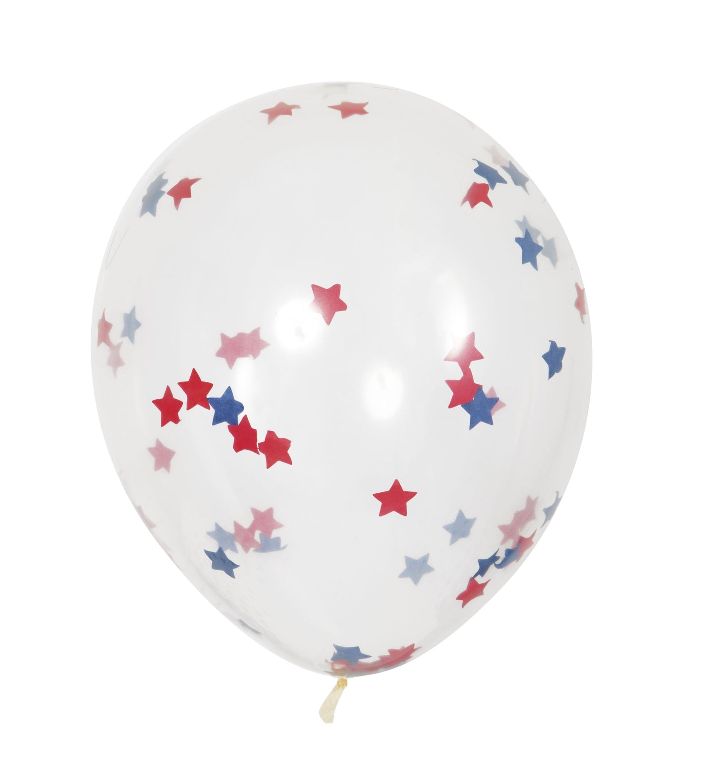 Clear Latex Balloons with Star-Shaped Confetti 16" - 5ct