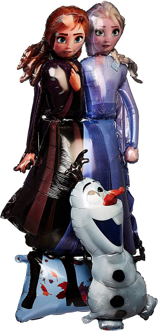 Anagram Giant 58" Frozen 2 Elsa & Anna Airwalkers Foil Balloon