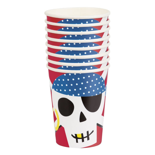 Ahoy Pirate 9oz Paper Cups - 8ct