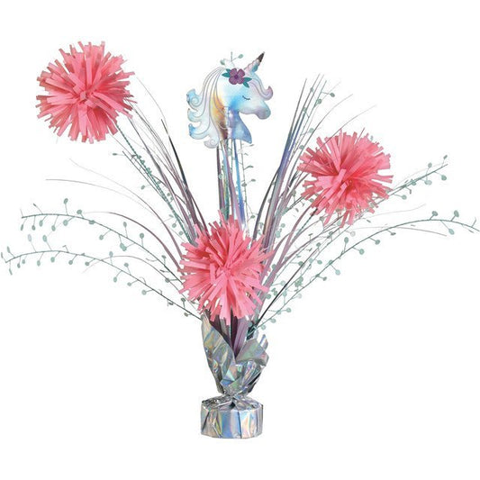 Enchanted Unicorn Table Centerpiece Tinsel Burst - 18in