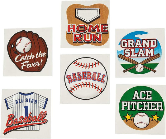 Baseball Tattoos - 72ct