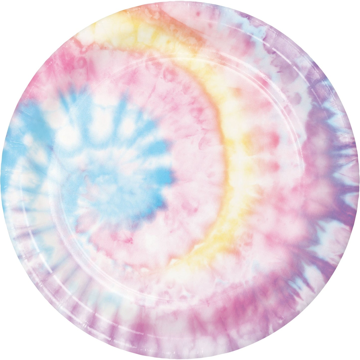 Tie Dye Party 9" Dinner Plates - 8ct