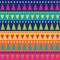 Boho Fiesta Beverage Napkins - 24ct