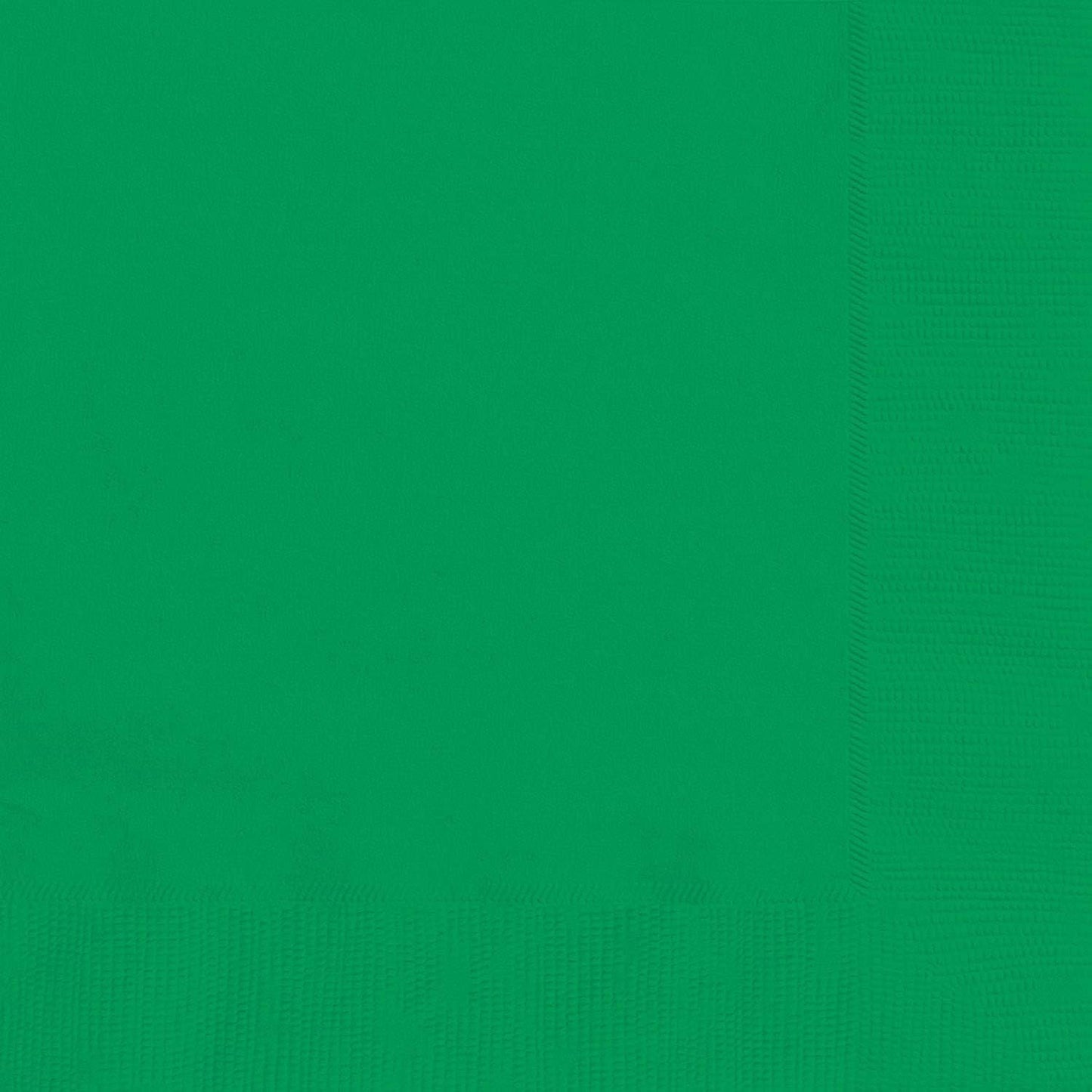 Festive Green 2-Ply Beverage Napkins - 50ct