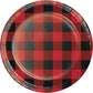 Buffalo Plaid 7" Paper Plates - 8ct