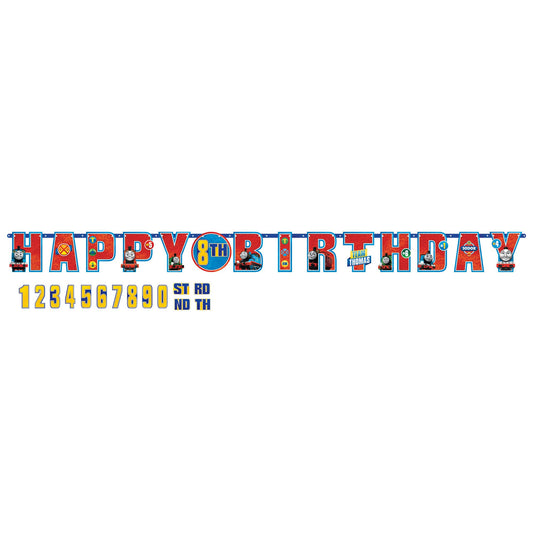 Thomas the Train All Aboard Jumbo "Add an Age" Birthday Banner - 1ct