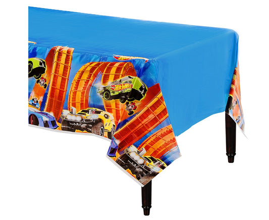 Hot Wheels Wild Racer 54" x 96" Plastic Table Cover