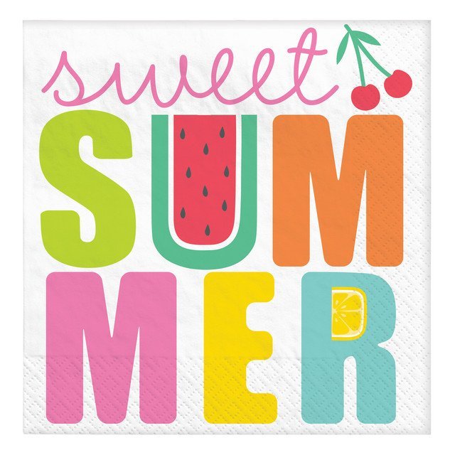 Tutti Frutti Sweet Summer Luncheon Napkins - 16ct