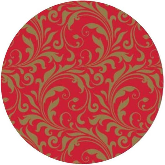 Festive Scrolls 7" Appetizer/Dessert Plates - 25ct