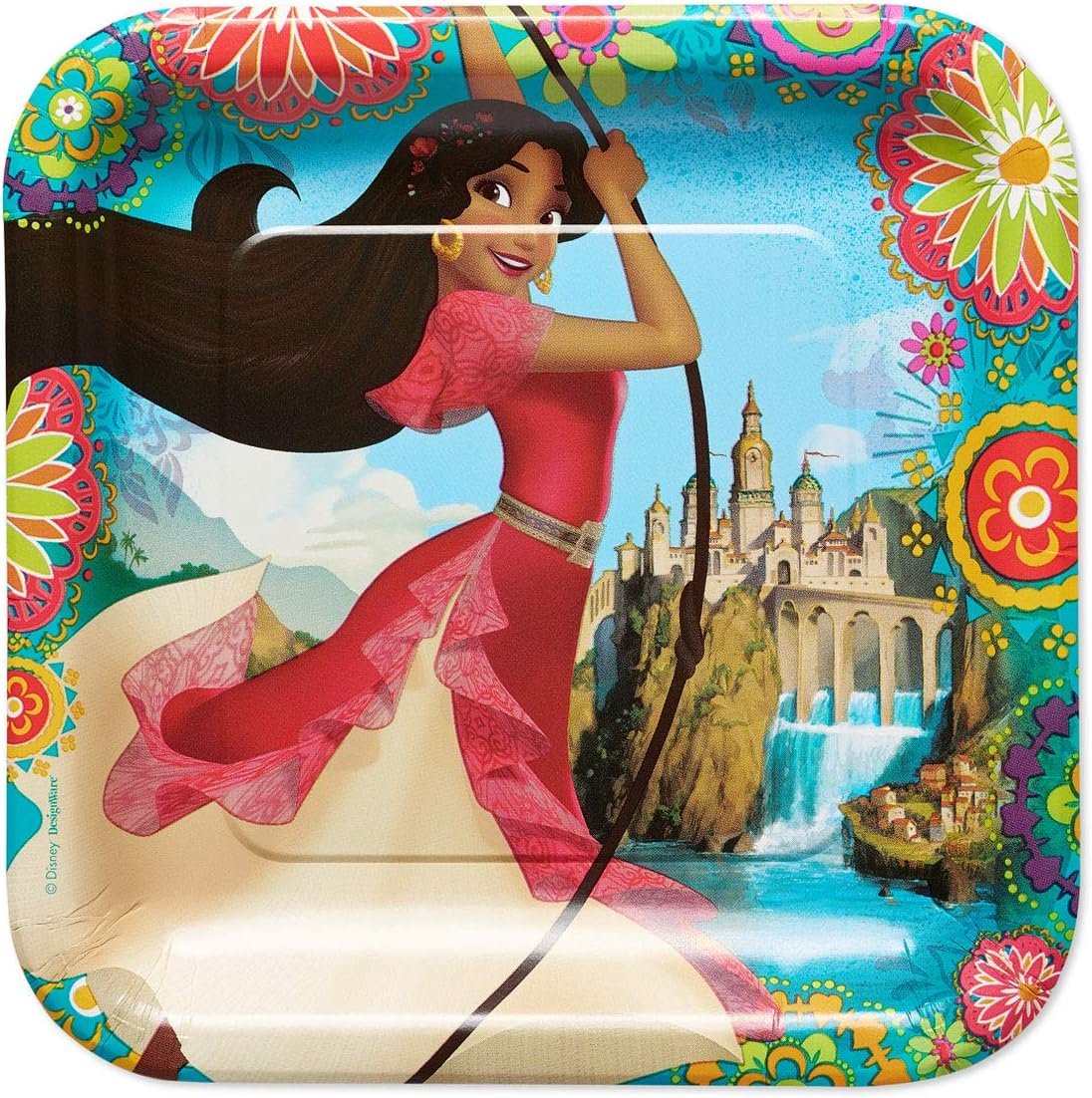 Dinsey Elena of Avalor 9" Square Paper Plates - 8ct