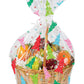 Colorful Christmas Trees Cello Treat/Basket Bag - 24" x 25"