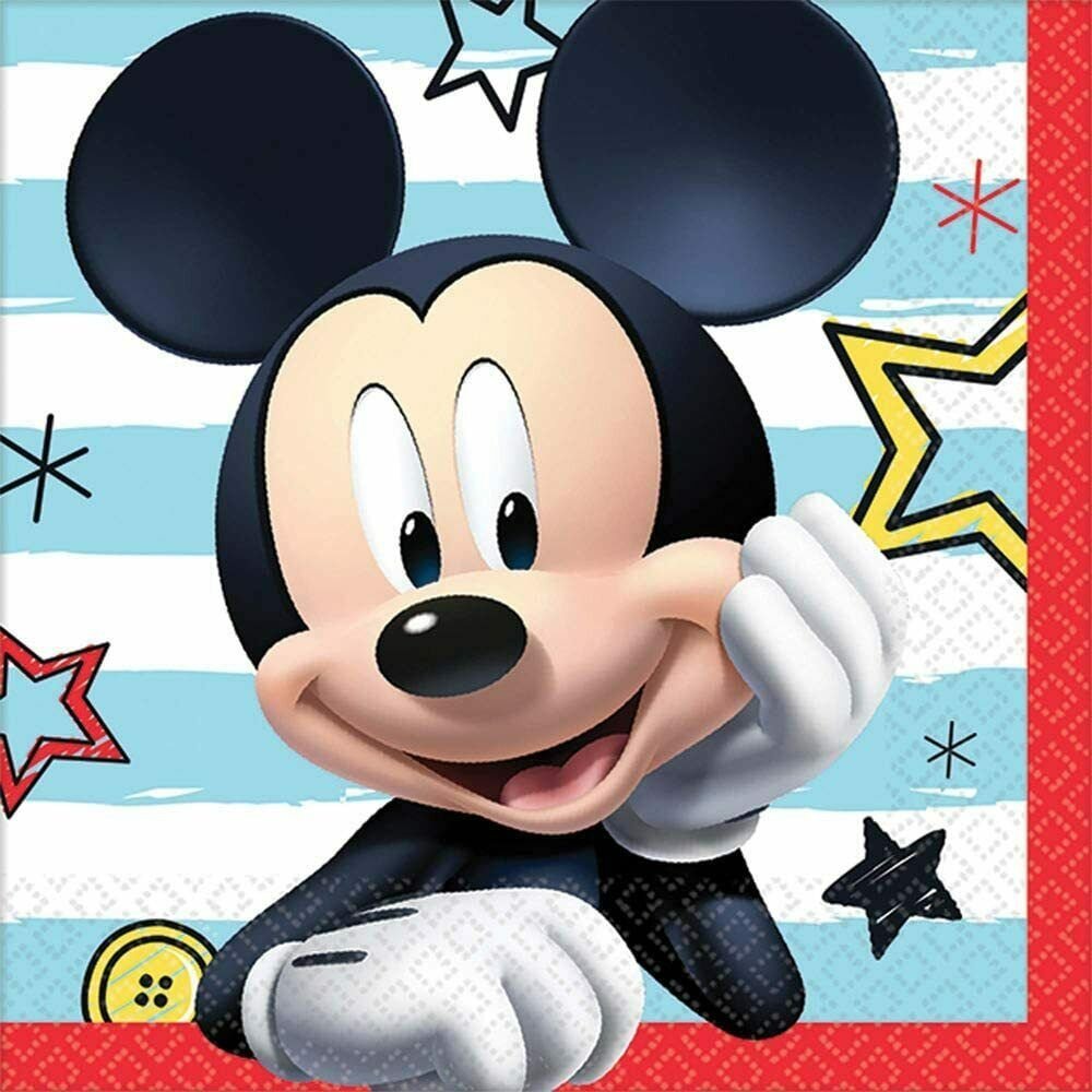 Mickey Mouse on the Go Beverage Napkins - 16ct