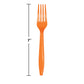 Sunkissed Orange Premium Plastic Forks - 24ct