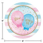 Gender Reveal Balloons 9" Paper Dinner Plates - 8ct