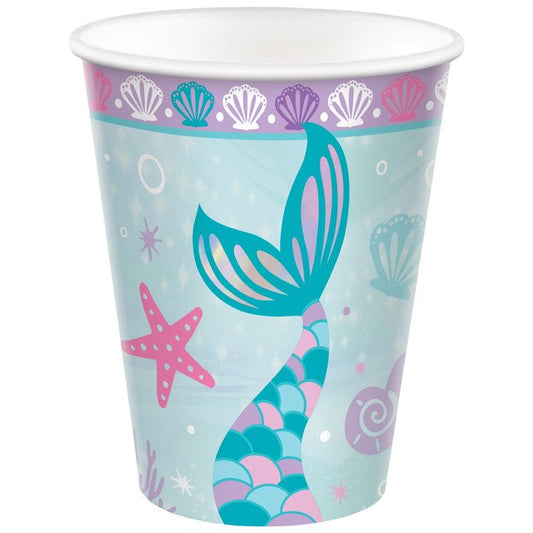 Shimmering Mermaids 9oz Paper Cups - 8ct