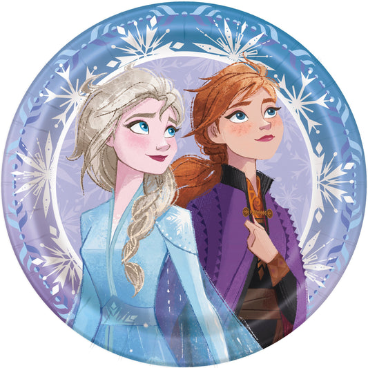 Disney Frozen 2 Round 9" Dinner Plates - 8ct