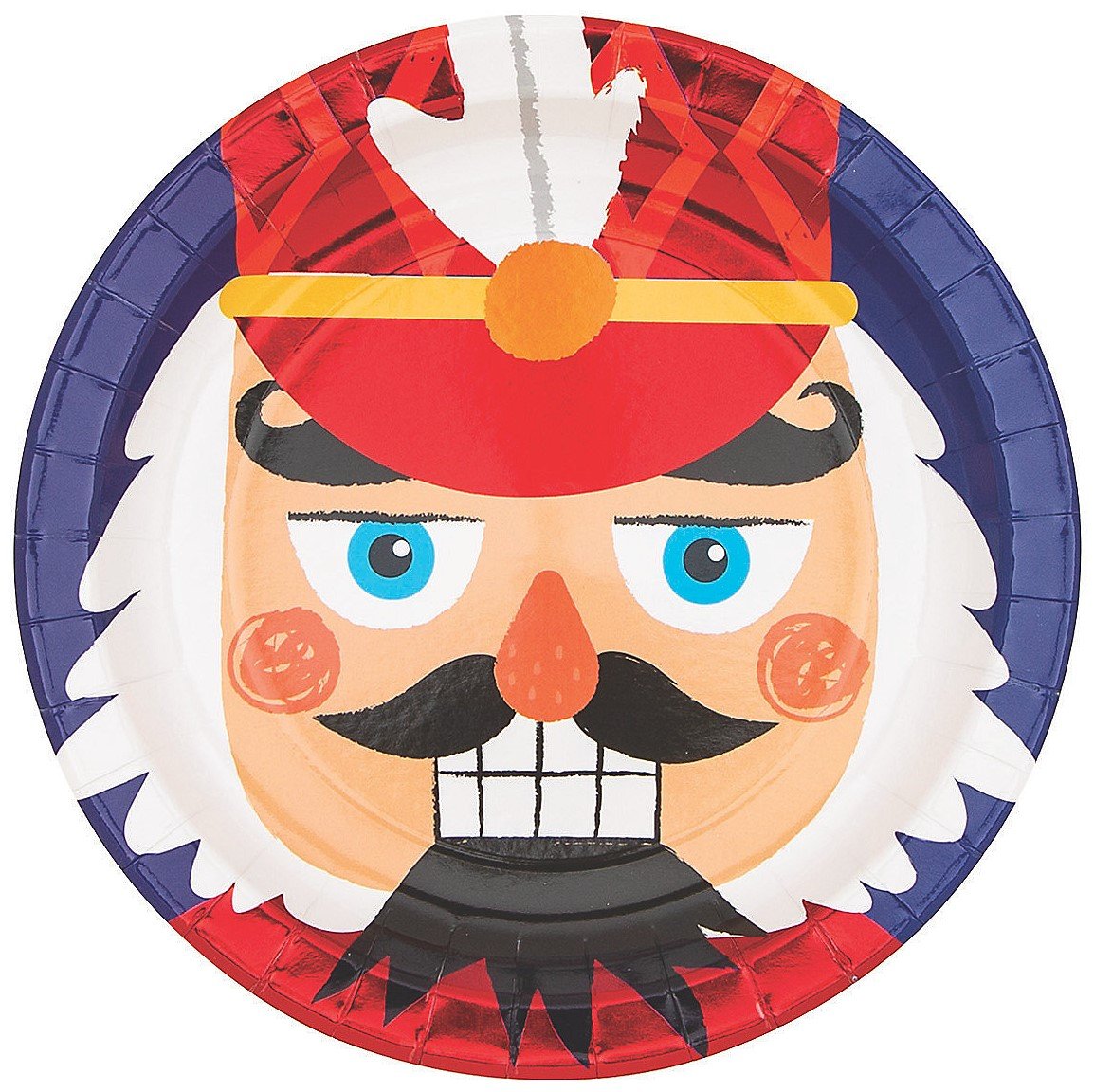 Nutcracker 9" Paper Dinner Plates - 8 Ct