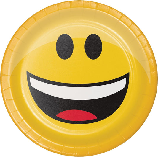 Show Your Emjions Emoji 6.75" Dessert Plates - 8ct