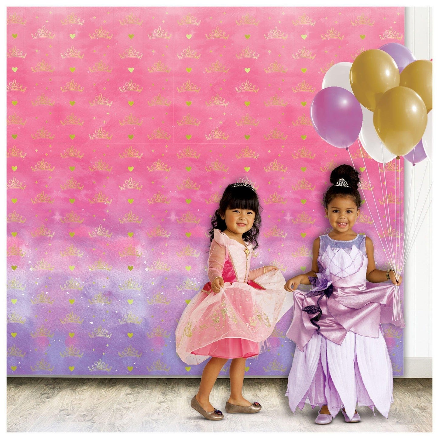 Disney Princess Photo Booth Backdrop - 2pcs (8ft x 8ft total)