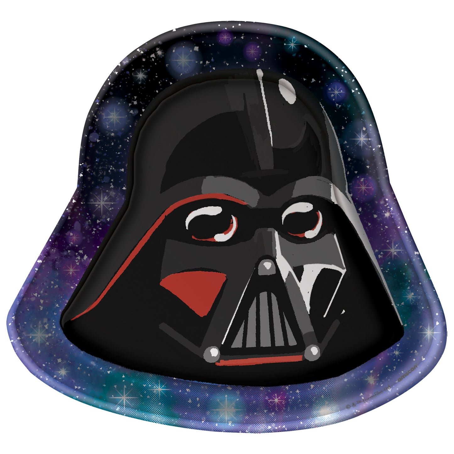 Star Wars Galaxy Darth Vader 7" Shaped Cake Plates - 8ct