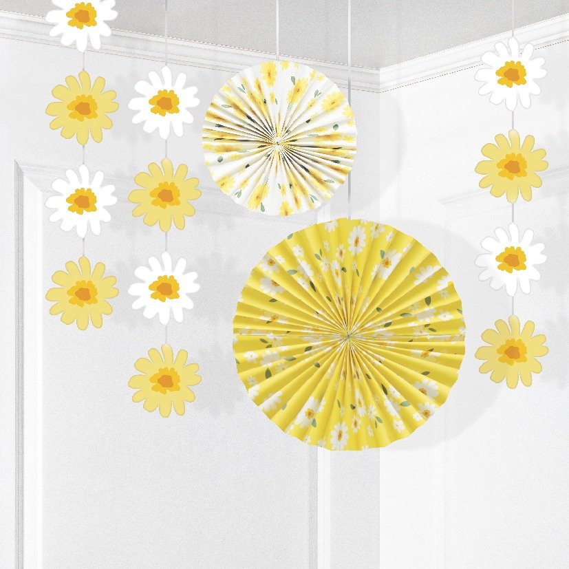 Sweet Daisy Hanging Decor Kit - 5ct